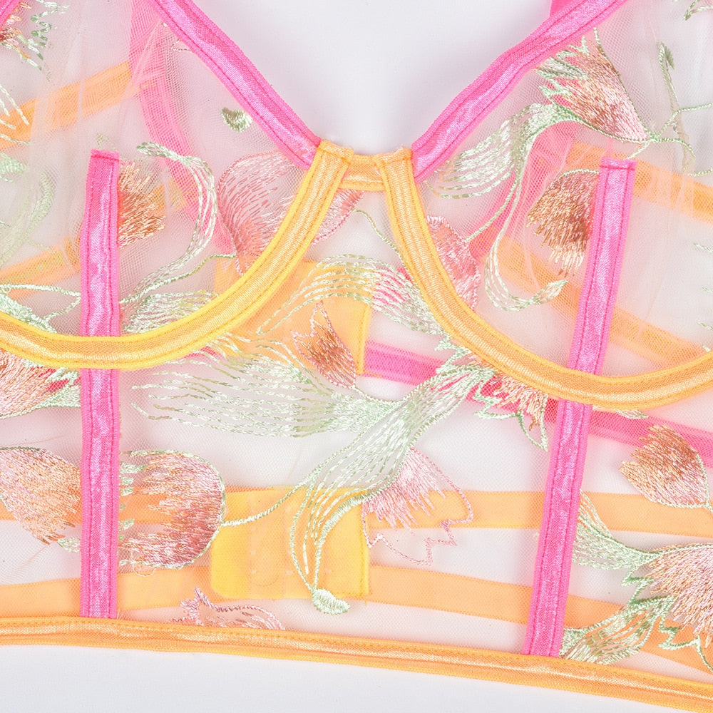 SKYE PINK 2 PIECE LINGERIE SET