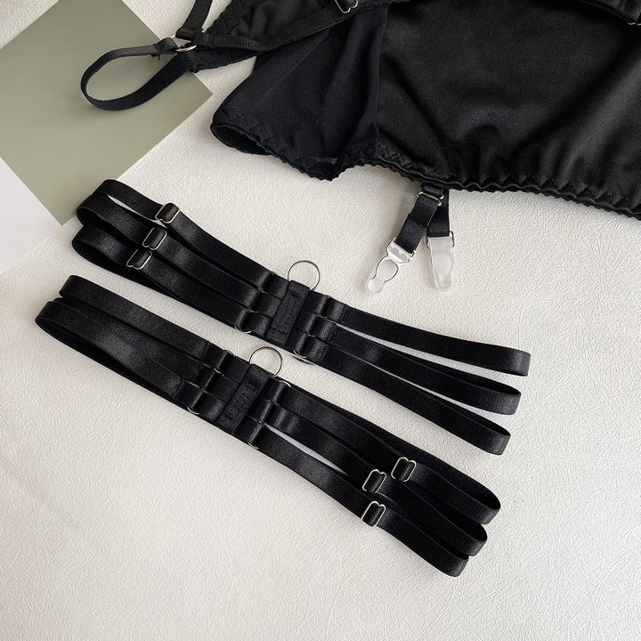 IRIS 5 PIECE LINGERIE SET with CHOKER and SKIRT