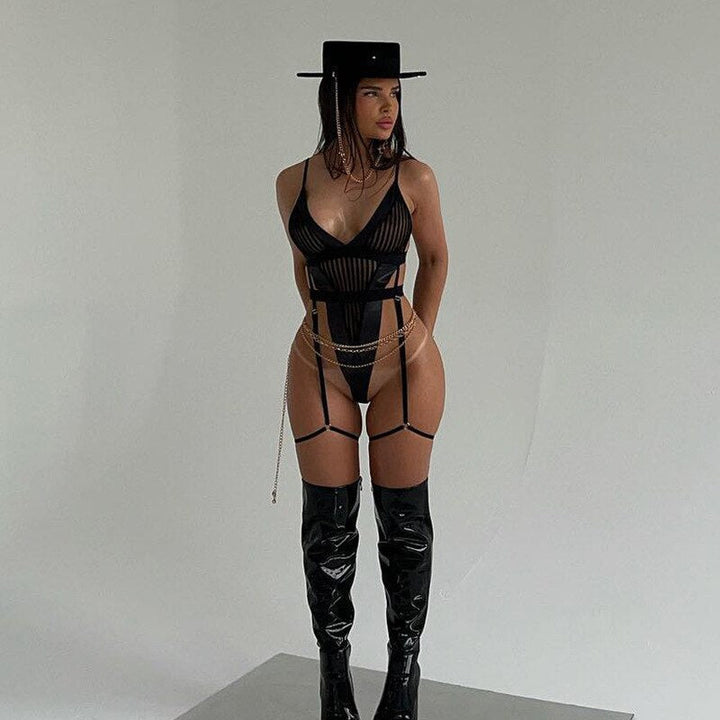 SERENA BODYSUIT 2 PIECE LINGERIE SET