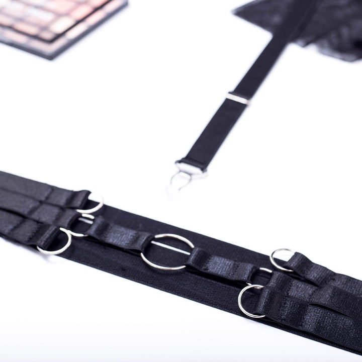 JIMENA POLKA MESH 3 PIECE LINDERIE BODYSUIT