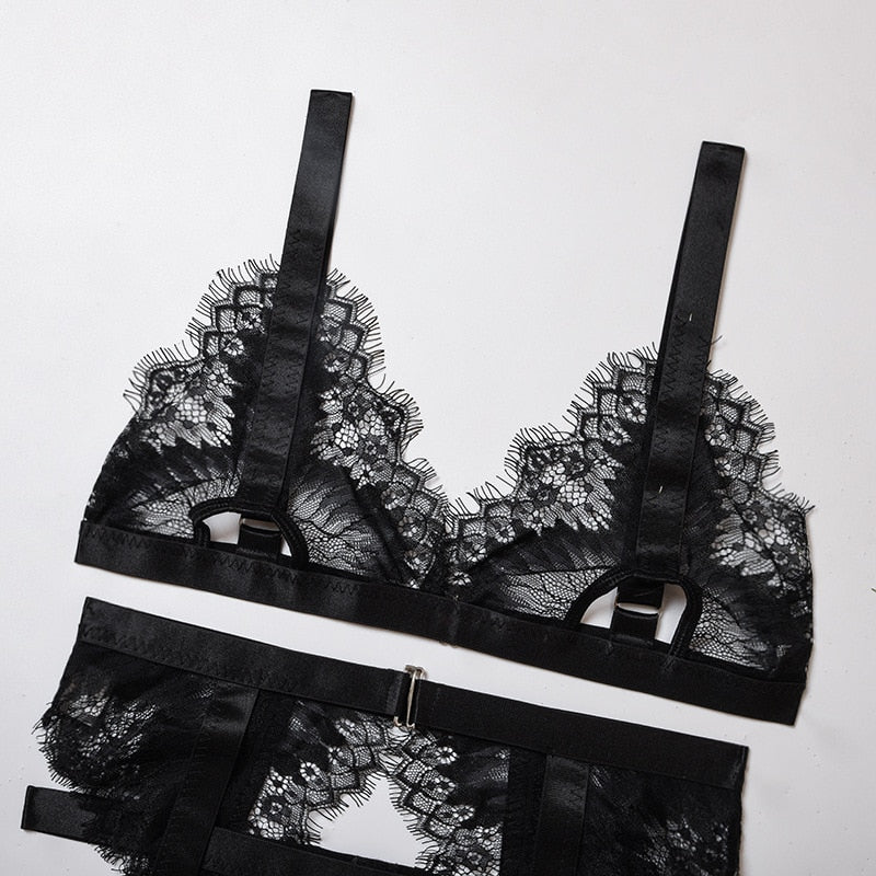 AUBRIELLE LINGERIE 3 PIECE SET