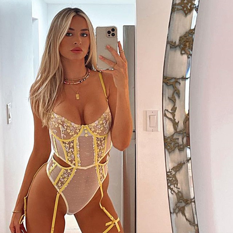 McKenna Lace Lingerie Body – Une pièce en dentelle élégante pour femme