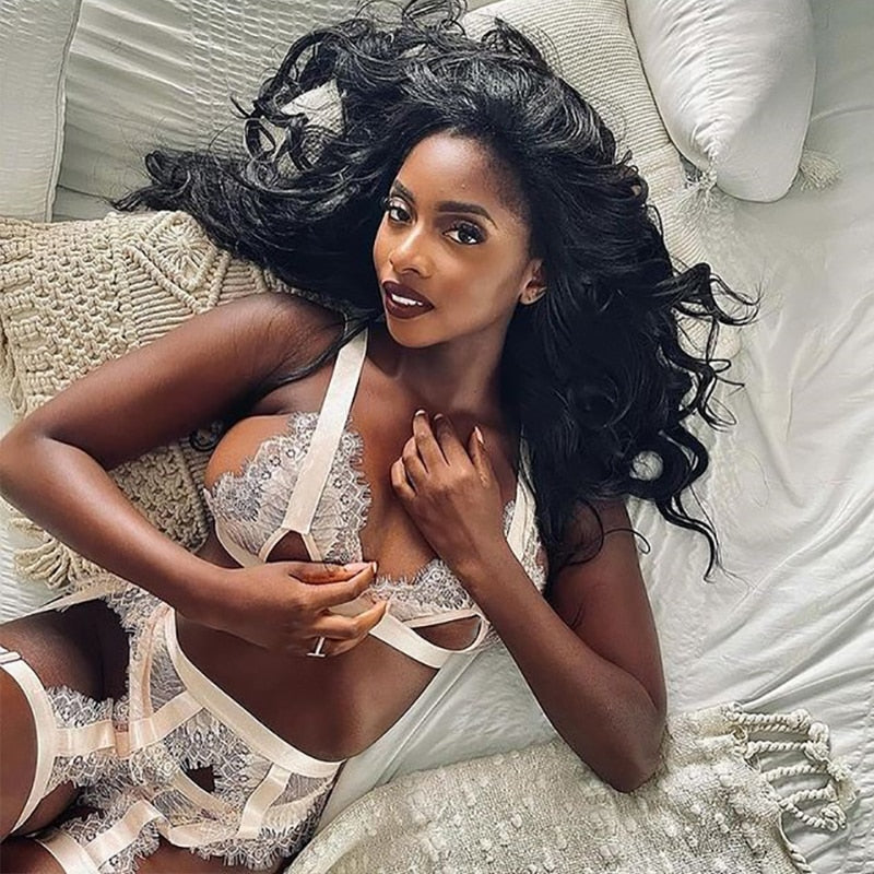 AUBRIELLE LINGERIE 3 PIECE SET